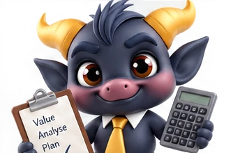 The IMP working through an analysis with a calculator